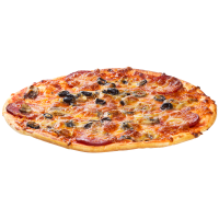 pizza with salami