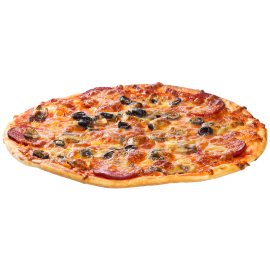 pizza with salami