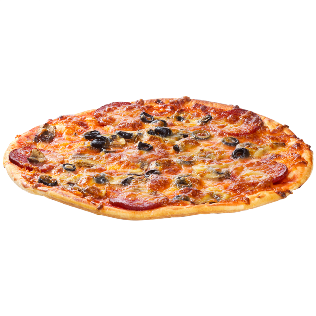 pizza with salami